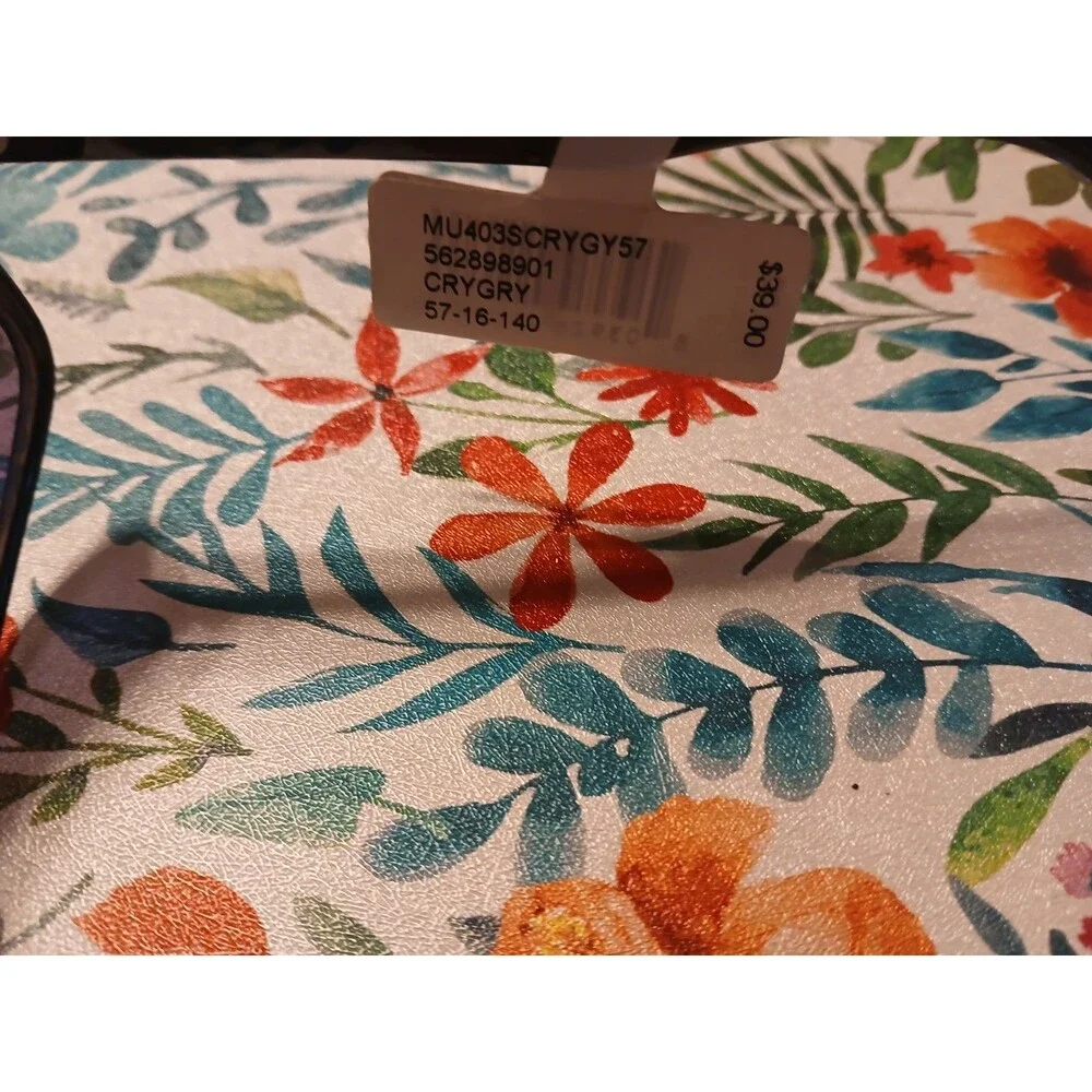 M AMERICA MIA MU403 CRYSTAL GRAY SUNGLASSES RX-able FRAMES 57-16-140
